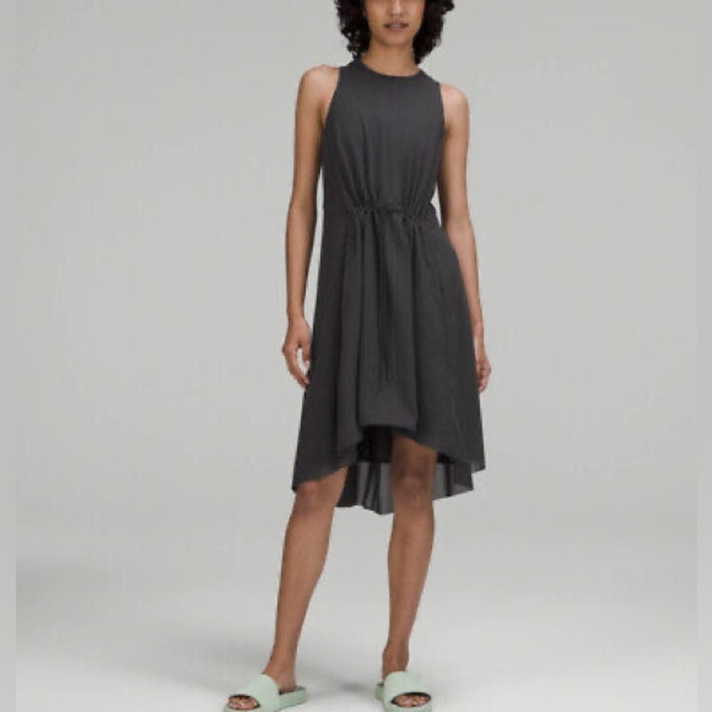 lululemon athletica Grey Drawstring Tank Dress - Picture 2 of 7